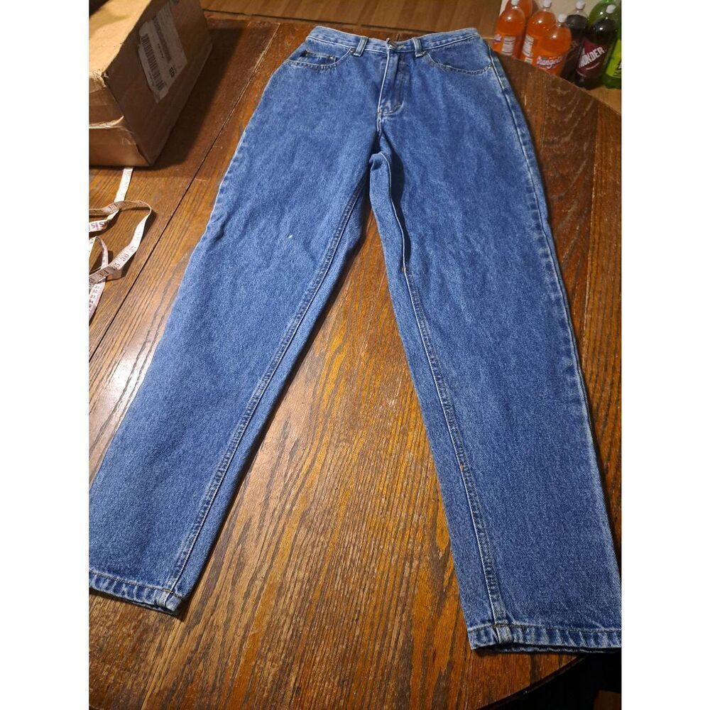 Basic Editions Blue High Rise Jeans Straight Leg